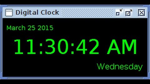 How to make a java digital clock Part 1 ::: Manchester University