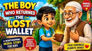 The Honest Boy Who Returned a Lost Wallet 🧒💼 | Heartwarming Moral Story for Kids