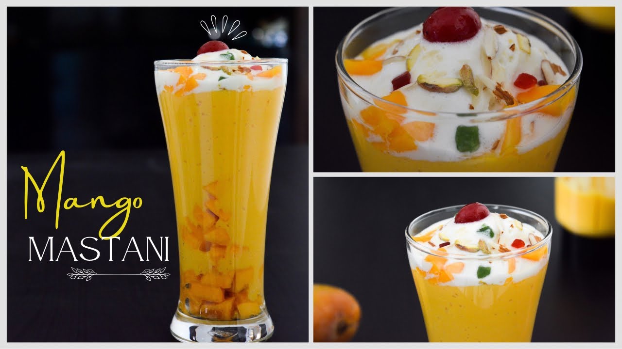 Quick & Easy Mango Dessert in 10 mins 😋 Mango Mastani Recipe In