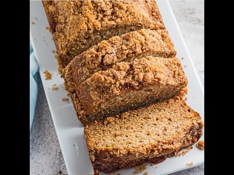 Banana Bread Recipe with Streusel Topping
