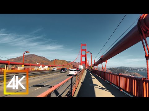 Walking The Golden Gate Bridge - San Francisco 4K