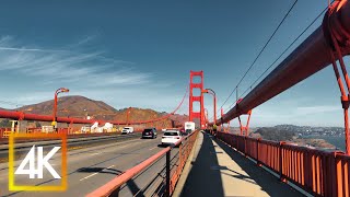 Walking the Golden Gate Bridge  San Francisco 4K
