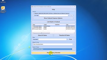 How To Use Outlook Print Multiple Emails Software