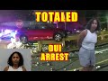 Bodycam DUI Arrest - Woman Totals Her Car While Driving Drunk