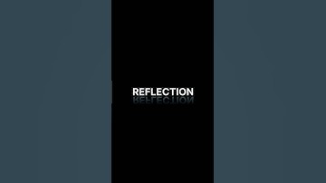 Text Reflection Effect VN Video Editing #shorts #youtubeshorts #mkeditz24