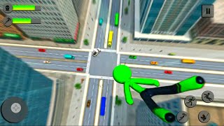 Flying Stickman Rope Hero Game | MISSION NO2 #2 Android GamePlay screenshot 4