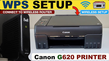 Canon Pixma G620 WPS Setup, Connect To A Router Using The Push Button Method.