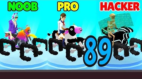 NOOB vs PRO vs HACKER in Scribble Rider ❤️ All Levels Gameplay, NEW Games iOS, Android