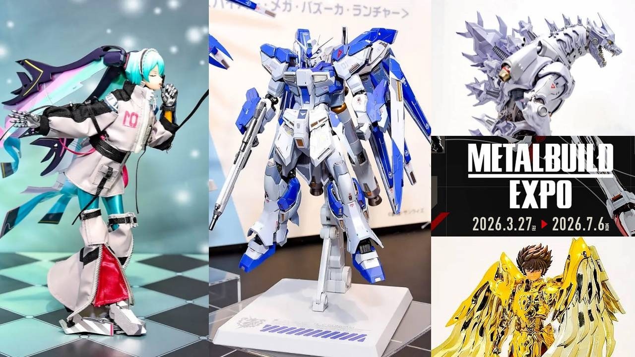 Hi-ν Gundam Kiryu, HatsuneMiku, SaintSeya, etc 【METAL BUILD EXPO