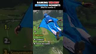RANKING THE BEST SKYDIVING MOMENTS #skydiving #freefall