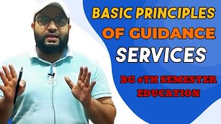 PRINCIPLES OF GUIDANCE SERVICES BG 6TH SEMESTER EDUCATION