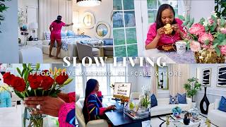SLOW LIVING MORNING RITUAL | THE ROUTINE THAT CHANGED MY LIFE | RED LIGHT THERAPY + PRODUCTIVE HACK