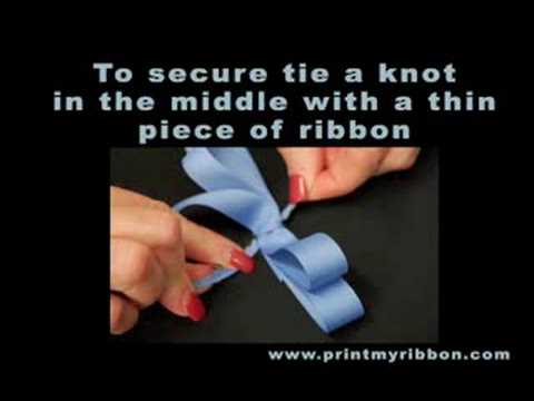 How to make a Dior Bow Tie Ribbon 