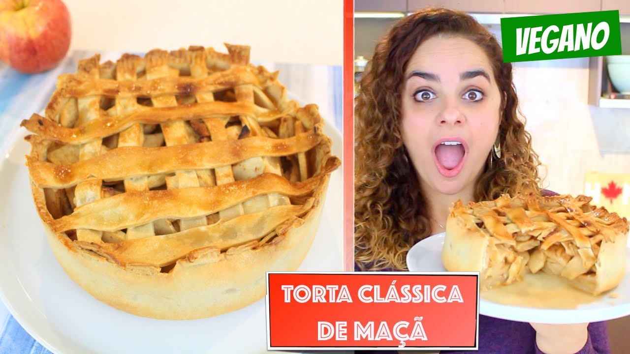 TORTA CLÁSSICA DE MAÇÃ (SEM LEITE DE VACA/SEM OVO) #659 | Receitas da Mussinha