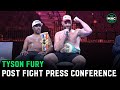 Tyson Fury on Deontay Wilder 3 win: “Not bad for a feather duster. One punch KO. Get up there”