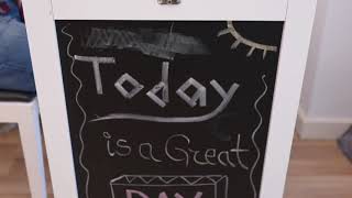 Birou Pliabil De Perete Cu Tabla De Scris