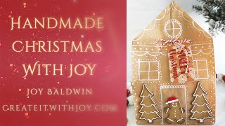 Gingerbread House Treat Bag | New Release | Scrapbook.com. #handmadetreatpackaging #christmastreats