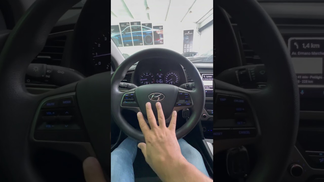 Hyundai Elantra 2019 - Central 9” CarPlay e Android Auto + Câmera traseira ArtSomAuto