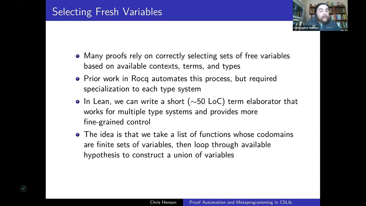 Chris Henson - Locally Nameless Lambda Calculi (Lean Together 2026)