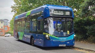 Pre-route changes | Front seat on Metrobus route 100 | 6406 (LV74 BZL) | Wright GB Kite Hydroliner