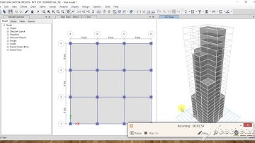 Tall Building Design in ETABS-Project assignment for Skyfi Labs online course - by Rohit Pareek