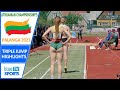 Womens triple jump  2023 lithuanian championships 