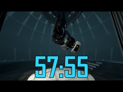 Portal 2 Singleplayer Speedrun Former WORLD RECORD 57:55