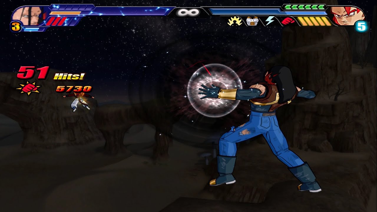 【TAS】Super 17 VS Gogeta SSJ4 (Enhanced Red Potara) | DBZ: BT3  Anniversary Edition HD