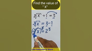 Simplification Tricks || Find the value of X || @Sky Struggle Education #short