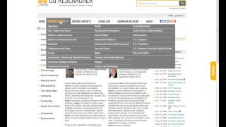 How to Search the CQ Researcher Database