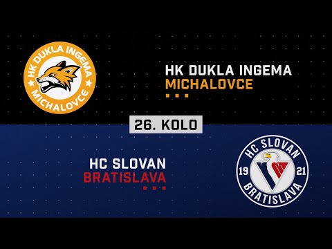 26.kolo HK Dukla INGEMA Michalovce - HC Slovan Bratislava HIGHLIGHTS