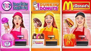 Maison Une Couleur Défi Mcdonalds Vs Crème Glacée Vs Beignets Défi Fou Par Super Hyper Do