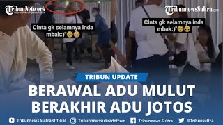 Viral Aksi Sepasang Kekasih saling Pukul Di Tempat Umum, 'cinta tak selamanya Dek'