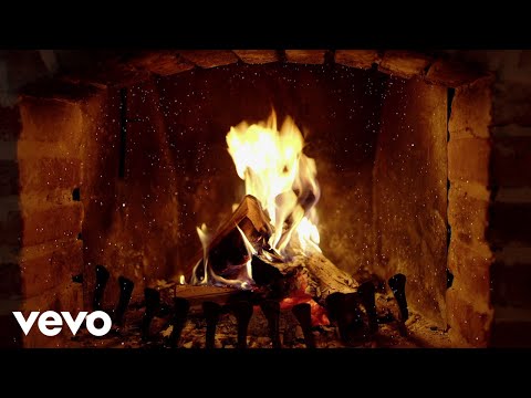 Idina Menzel - I'll Be Home For Christmas (Yule Log Video) ft. Aaron Lohr