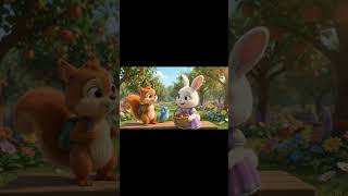 The Squirrel Who Learned to Share 🍎❤️ | Moral Story for Kids