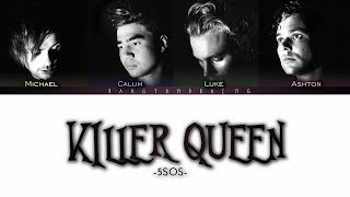 Video thumbnail of "5SOS - Killer Queen // color coded lyrics"