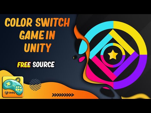 mobile arcade game Color Switch clone in Unity2D + Free source Code C#