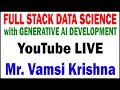 DATA SCIENCE TUTORIAL BY MR. VAMSI KRISHNA SIR