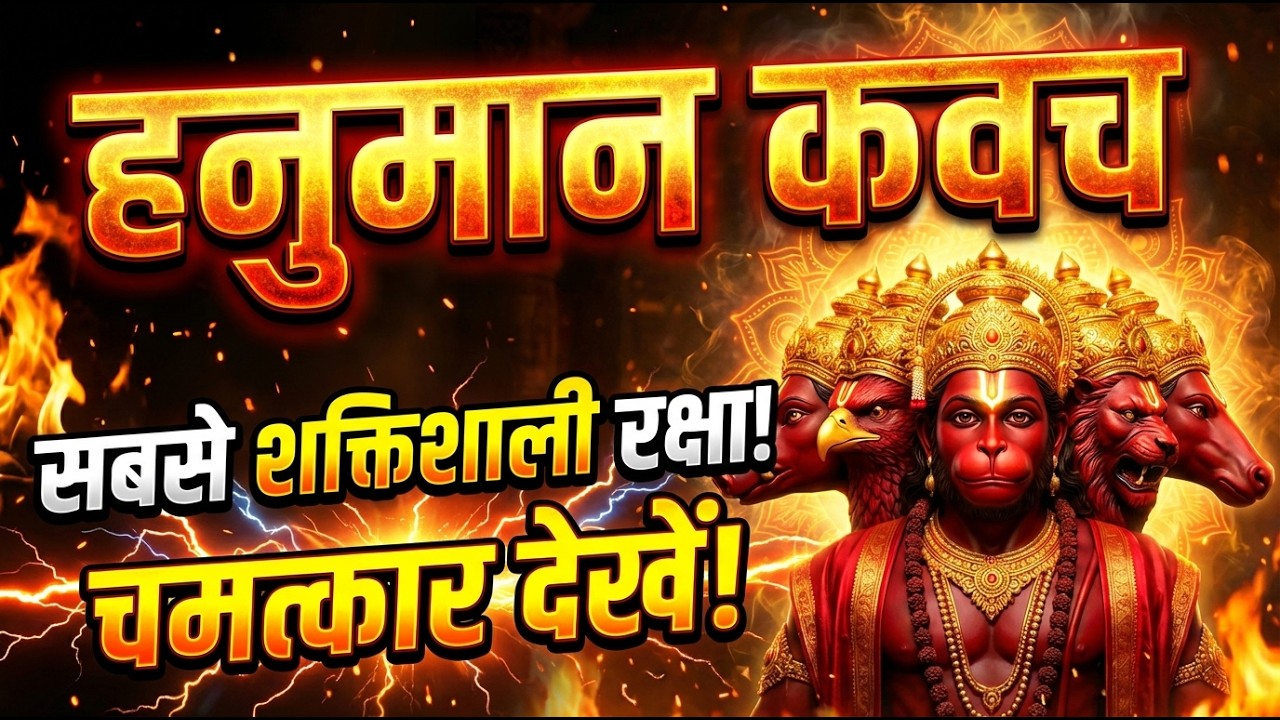 Panchmukhi Hanuman Kavach | पंचमुखी हनुमान कवच | Hanuman Kavach Powerful Mantra For Protection