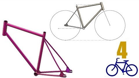 SolidWorks Tutorial #unlisted : Bike Frame & Layout (weldments, editing weldments profiles)