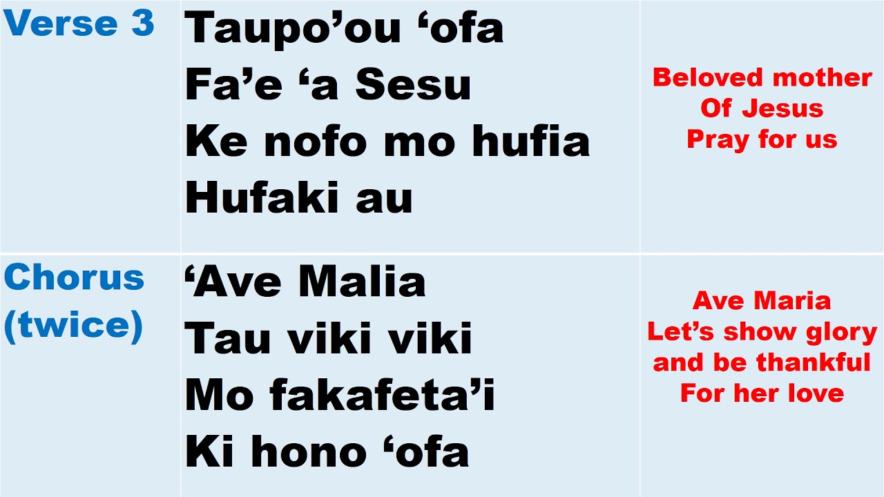 Tongan Hymn for STC Special Character Week 2021 (‘Amusia ‘a ia) YouTube