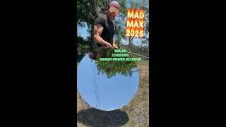 Solar cooking with a parabolic mirror DIY random scrap setup for cooking
