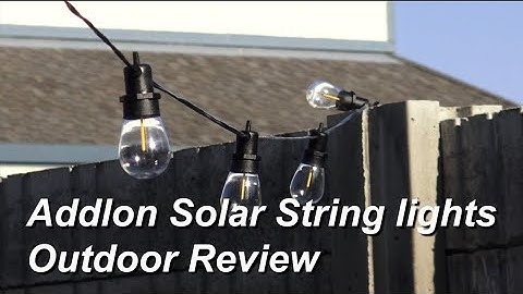 Addlon Solar String lights Outdoor REVIEW