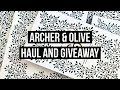 Archer and Olive Haul and Giveaway! Unboxing my June order | Bullet Journaling | Bujo