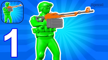 Toys Army 3D: Strike War - Gameplay Walkthrough Part 1 Tutorial War Army Commander Base Defense