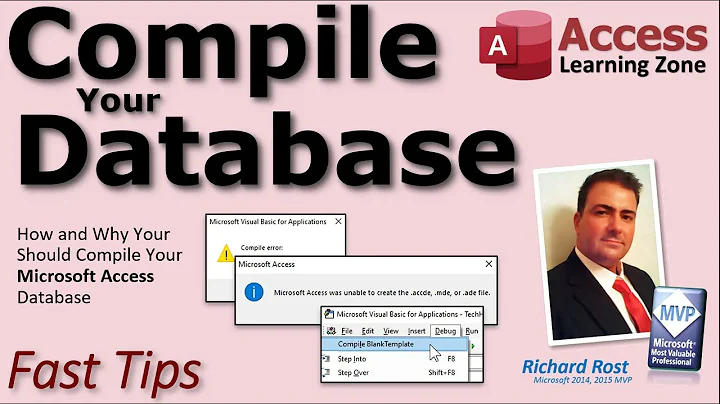 How and Why You Should Compile Your Microsoft Access Database, and if Necessary, Decompile it!