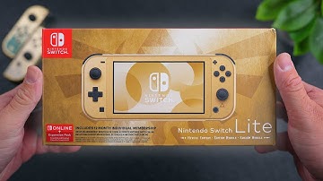 Nintendo Switch Lite HYRULE EDITION Unboxing & First Impressions! 😍✨