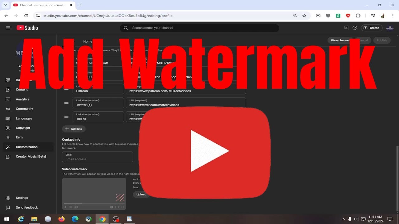 How To Add Watermark To YouTube Video - Full Guide - YouTube