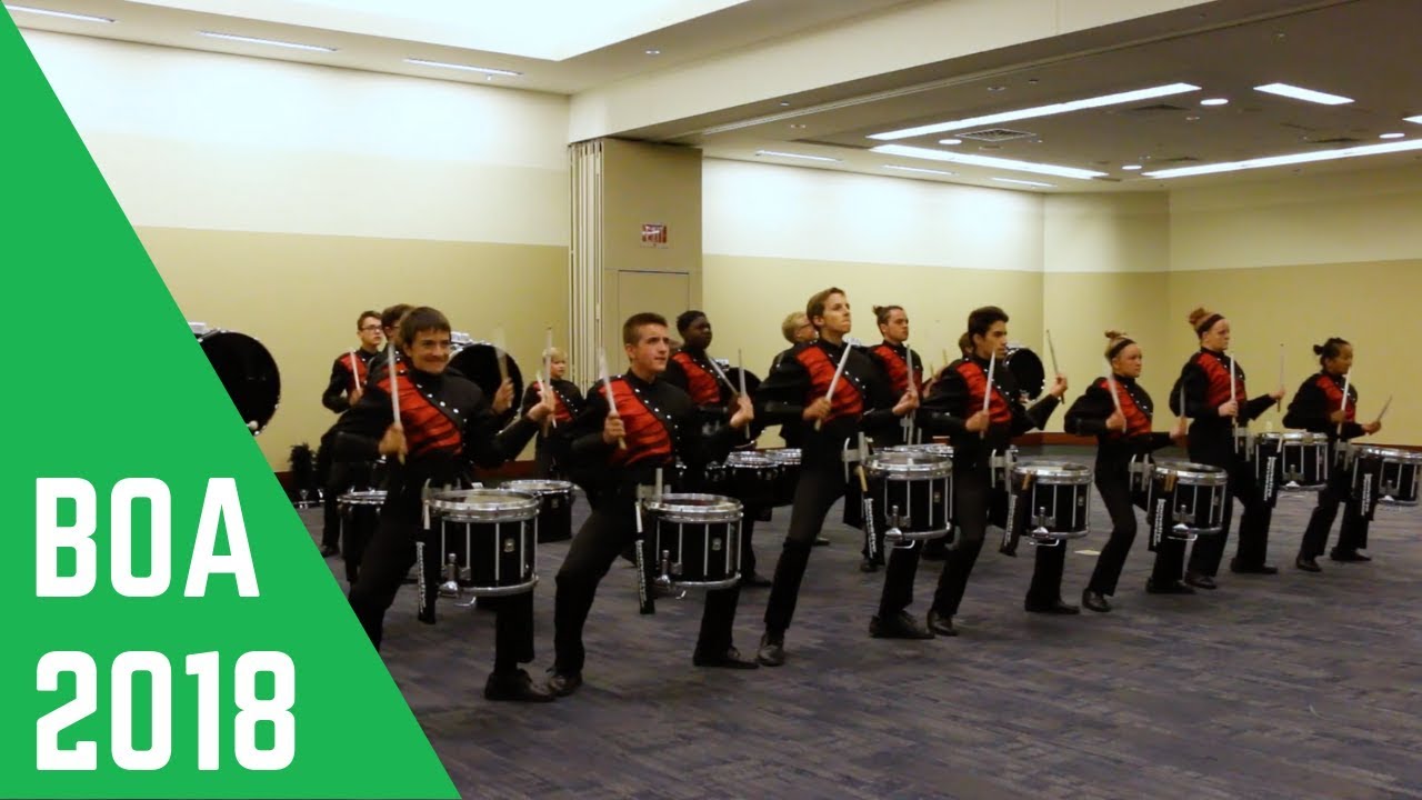 Fishers Drumline 2018: In The Lot