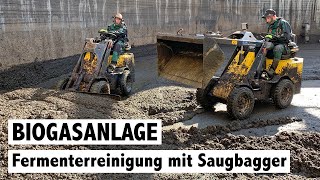 Saugbagger im Einsatz: Fermenterreinigung in einer Biogasanlage | Hölzl GmbH